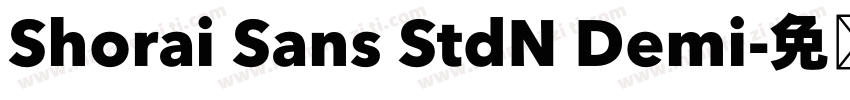 Shorai Sans StdN Demi字体转换